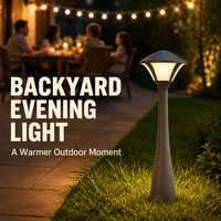 Lampe de balise de jardin AC85-265V 12W, étanche IP65, moderne, pour aménagement paysager extérieur, éclairage blanc chaud pour jardin, villa, parterre de fleurs