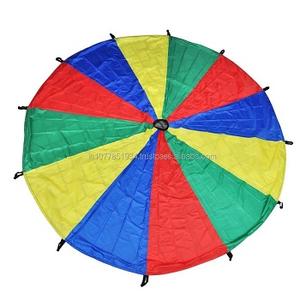 Everfunny Play paracaídas para niños Rainbow Play paracaídas de 12 pies con 12 asas para 3-8 juegos para niños - Product Image 3