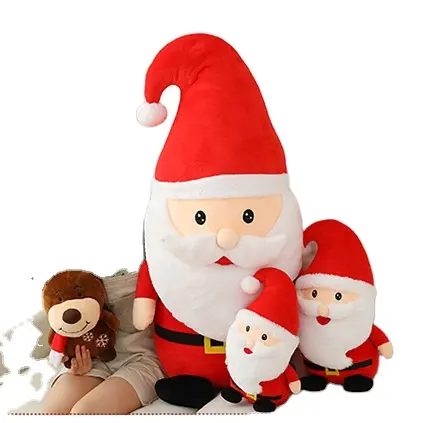 2022 Top Selling plush kids toys bulk christmas present santa claus and reindeer plush toys