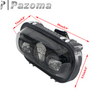 Phare avant à faisceau haut/bas E-Mark E9 pour moto Harley Dyna Fat Bob FXDF modèles 2008-2019