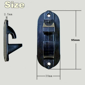 Supporto per gancio montato a <span class=keywords><strong>parete</strong></span> in plastica ABS nero 10 pz Display appeso per mozzo ruota ruota per negozio ricambi Auto - Product Image 5