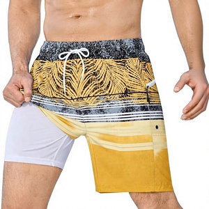 <b>Men's</b> Quick Dry Board <b>Shorts</b> With Pockets Sublimation Print Drawstring Waist Casual <b>Swim</b> Trunks <b>Patterned</b> Design - Product Image 1