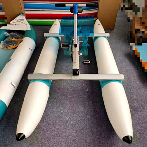 Bicicleta Acuática Inflable de PVC de 0.9mm Personalizada con Tubo de Asiento de Aleación de Aluminio, Capacidad de 100-500kg para Lagos y Ríos - Product Image 1