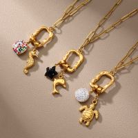 Collier Pendentif Personnalisé en Acier Inoxydable Étanche, Thème Zodiaque, Fleurs, Feuilles, Cœur, Étoile, Fruit, Océan, Bijoux Multi-Styles