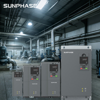 Convertisseur de fréquence triphasé SUNPHASE 380V 15KW 50Hz 60Hz, variateur de fréquence AC pour contrôleur de vitesse de moteur
