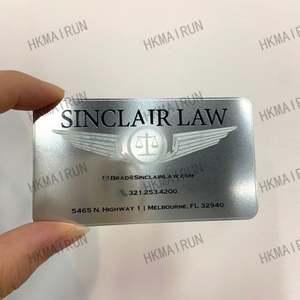 Factory Direct Silver Custom Metal Embossed Business Cards - Product Image 5