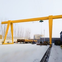 Grue portique monopoutre MH grande capacité 1t 3t 5t 12,5t 20t avec palan électrique à câble pour blocs de marbre et de granit