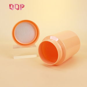 Bocaux en plastique PET de qualité alimentaire de 750 ml, forme cylindrique, pour le stockage du thé aux fleurs, emballage en plastique avec couvercles à vis - Product Image 1