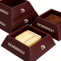 Boîte à gâteau personnalisée avec logo imprimé, design gratuit, écologique, en papier alimentaire, pour tiramisu, pain, emballage de luxe, boîte cadeau pour chocolat
