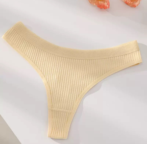 Tanga de Algodón Sexy para Mujer, Tanga de Color Sólido, Tanga Moderna con Tirantes en T para Chicas, 3 Tallas - Product Image 6