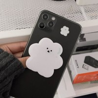 Support de prise de téléphone en acrylique personnalisé gratuitement avec conception d'ours mignon, LOGO imprimé, poignées de téléphone en époxy