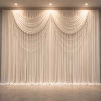 Rideaux en tissu extensible en soie de lait pour drapage de plafond de mariage, idéaux pour la décoration de scènes, événements, fêtes et banquets (vente en gros)