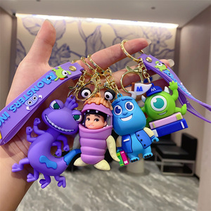 Llavero Creativo de Anime con Divertidos Monstruos de Dibujos Animados, de la Compañía Eléctrica, con Ojos Grandes y Pelo Largo, Muñeco de Juguete para Niños, Regalo con Serigrafía - Product Image 4