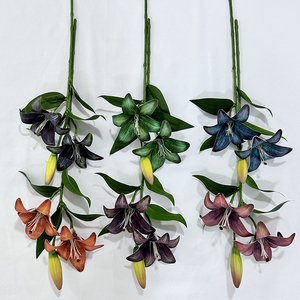 Nuovo Design Taotao 2 fiori One Bud Little Lily 3D Printing Home Wedding Decoration - Product Image 6