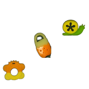 <span class=keywords><strong>Mordedor</strong></span> de media luna de silicona de grado alimenticio para bebé nuevo de juguete suave en diferentes formas - Product Image 3