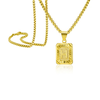 2024 collier initial personnalisé collier plaqué or mode Alphabet A-Z collier en acier inoxydable