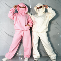 Ensemble de sweat-shirt surdimensionné pour femme personnalisé, orné de cristaux Y2K, mélange de coton, streetwear de luxe, fabricant OEM