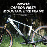 Cadre de vélo de montagne TANKE en fibre de carbone intégrale 29er T800 Boost 12x148mm Frein à disque Routage interne Cadre de vélo de montagne à queue rigide