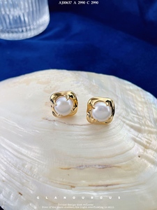 Pendientes de tuerca de plata 925 de estilo coreano superventas, perlas de agua dulce para mujer, uso diario conciso y opción de regalo - Product Image 2