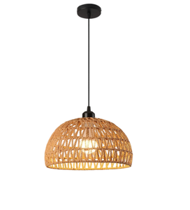 <span class=keywords><strong>Lampada</strong></span> <span class=keywords><strong>a</strong></span> <span class=keywords><strong>Sospensione</strong></span> Creativa per Sala Ristorante, <span class=keywords><strong>Lampada</strong></span> Pendente in Canapa Intrecciata <span class=keywords><strong>a</strong></span> Mano, <span class=keywords><strong>Paralume</strong></span> Decorativo del Sud-Est Asiatico - Product Image 4