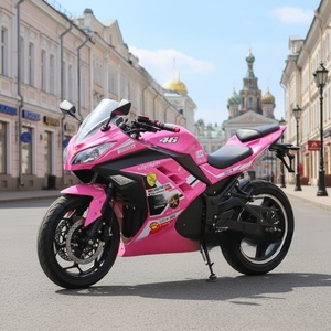 Motocicleta eléctrica de alta velocidad Little <span class=keywords><strong>Ninja</strong></span>, la más vendida en Rusia, con transmisión por cadena de 3000W, modelo Fire Tooth R3V6, vehículo eléctrico de 72V - Product Image 4