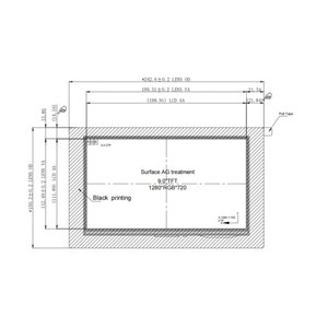 9 Inch 1280x720 High Brightness Display 800nits IPS LVDS TFT LCD Display With Capacitive Touch - Product Image 1