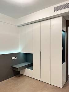 <span class=keywords><strong>Armario</strong></span> de Dormitorio Moderno Francés JINGSHUN, <span class=keywords><strong>Puertas</strong></span> Corredizas de Madera Maciza, Estante Ajustable, Ecológico, Gran Capacidad, Personalización Completa - Product Image 4