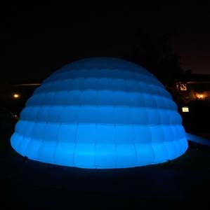 Fourniture d'usine petit igloo de neige gonflable à lumière LED fête d'enfants dôme d'événement publicité chapiteau gonflable personnalisé igloo - Product Image 5