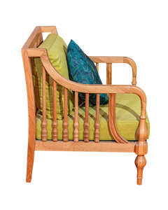 Indochine เก้าอี้โซฟาไม้แอชเดี่ยวหรูหราขนาดกลางศตวรรษที่ทันสมัย, เก้าอี้โซฟาเบาะนั่งสบายหมอนโรงแรมห้องนั่งเล่น - Product Image 3