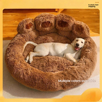 Cama de Lujo Moderna para Mascotas, Suave, Transpirable, con Diseño de Dibujos Animados, Sofá Cama para Perros Grandes, Cálida, Duradera, Antideslizante, para Todas las Estaciones
