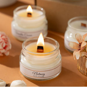 도매 홈 장식 3 개 향기로운 양초 뜨거운 판매 선물 상자 세트 영어 배 아로마 테라피 에센셜 오일 캔들 향수 선물 - Product Image 3