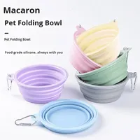 Fabricant d'animaux de compagnie Silicone pliable 1000ML anti-dérapant chien bol mangeoire pour animaux de compagnie pour chats et chiens
