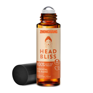 Kepala Bliss minyak esensial gulungan on - Natural migrain Roller Blend dengan Rosemary <span class=keywords><strong>Frankincense</strong></span> <span class=keywords><strong>Oil</strong></span> Minyak Lavender minyak Peppermint - Product Image 1