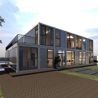 Offre Spéciale Kits de petites maisons Mini Casas préfabriquées 100 M2Construction Maisons préfabriquées Villa en acier léger