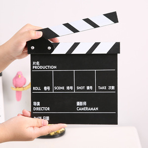 Master Gu Wooden Clapperboard 30cmx27cm Director Film Production Prop Photography Accessory Photo Booth Decor - Product Image 1