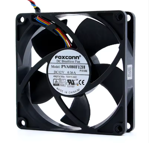 ฟ็อกซ์คอน PVA080F12H DC12V 0.36A 80*80*20 มม.8 ซม.แบรนด์เดิมใหม่สี่สายควบคุมอุณหภูมิพัดลมระบายความร้อนแชสซี - Product Image 3