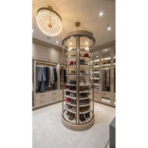 Armoire multifonctionnelle Optima avec porte-<span class=keywords><strong>pantalon</strong></span> coulissant et étagère à chaussures <span class=keywords><strong>pour</strong></span> grand placard de rangement de chambre à coucher - Product Image 2