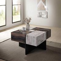 Table Basse Modulable et Extensible en Bois de Luxe Léger, Style Nordique, pour Salon de Villa, Personnalisable pour Café