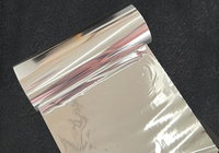 Film d'emballage réfléchissant en aluminium, feuille d'aluminium VMPET laminée PE, substrat isolant thermoscellable pour machine de fabrication de sacs automatique