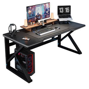 Table de jeu noire de haute qualité, bureau de sport électronique pour les jeunes et la salle de jeu, table de bureau pour ordinateur - Product Image 1