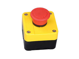 <span class=keywords><strong>NIN</strong></span> IP65, botón pulsador de cabeza de hongo rojo a prueba de agua, etiqueta de parada de NO, 10A, corriente máxima de 220V, caja de Control de liberación de plástico - Product Image 3