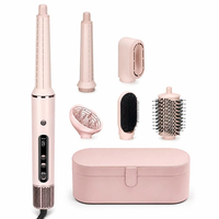 Sèche-cheveux 5 en 1 multi-styler avec technologie ionique négative pour un coiffage lisse, brosse sèche-cheveux à double tension
