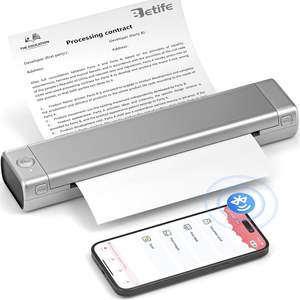 Imprimante thermique portable sans fil Bluetooth rechargeable M08F de haute qualité pour les petites entreprises Impresora Portatil Printer - Product Image 3