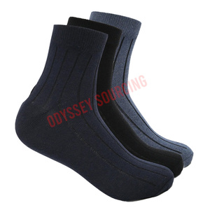 Calcetines Clásicos de Lana 100% para Hombre, Color Sólido, Estilo Informal, Diseñados para Otoño, Oficina, Estilo Formal de Negocios y Uso Diario Cómodo - Product Image 1