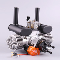 Moteur à essence EPHIL X-40cc-T PRO pour modèle d'avion, démarrage électrique, bicylindre opposé, deux temps, aile fixe, métal, Chine