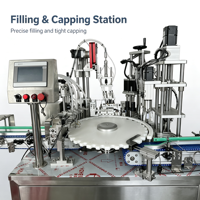 Machine de remplissage automatique pour flacons compte-gouttes en verre, machine de bouchage et d'étiquetage pour petites bouteilles d'huiles essentielles – Offre Spéciale