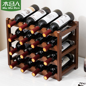 Estante para vinos de varios niveles para escritorio, mueble para vinos y estantería para vinos para la sala de estar, estante de almacenamiento sencillo. ¡Guau! - Product Image 3