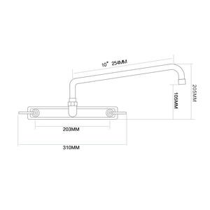 Robinet de cuisine professionnel en laiton chromé, poignée lisse, double levier, débit élevé, bec rotatif - Product Image 2