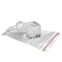 Dés de grande taille en acrylique transparent HD à bords nets, accessoire de jeu de table pour boîtes de nuit