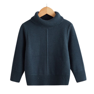 Pulls d'hiver écologiques anti-boulochage grande taille anti-rétrécissement col rond respirants en mélange polyester/coton pour garçons - Product Image 4